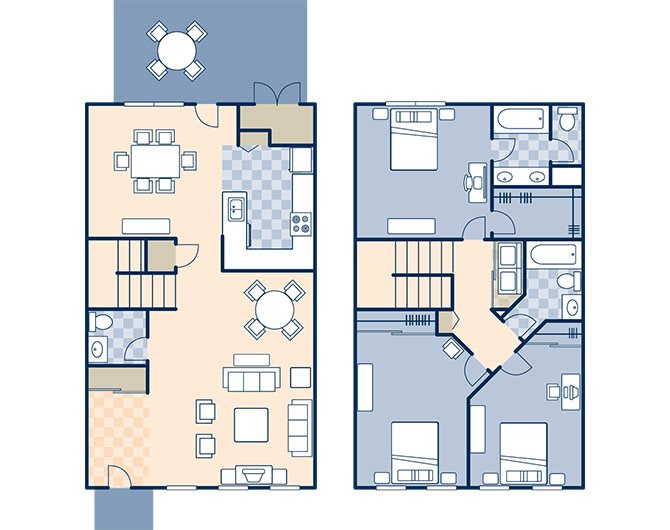 Bayside 1630 Floor Plan 1
