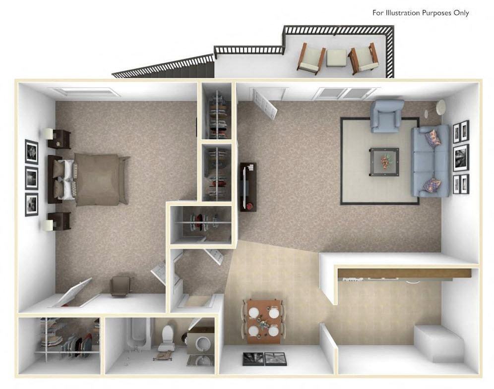 The Spruce Floor Plan at Cary Pines Apartments and Townhomes*, Cary, 27511