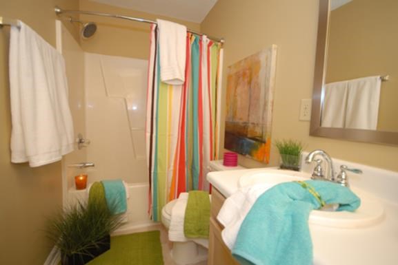 a bathroom with a sink and a toilet and a shower