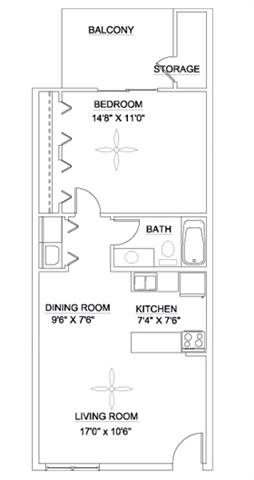 The Brightleaf 650 Floor Plan 1