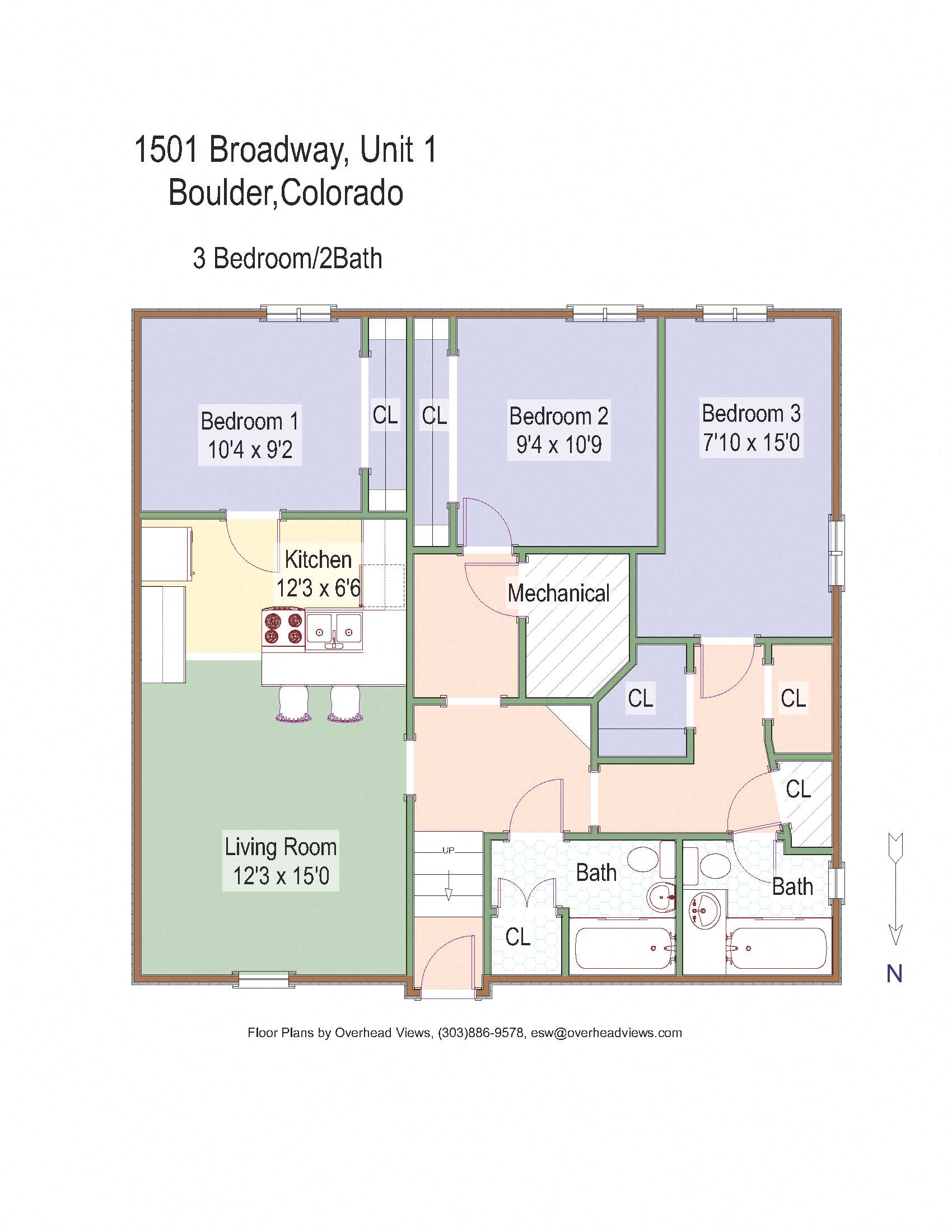 1501 Broadway Street Unit 1 Floor Plan