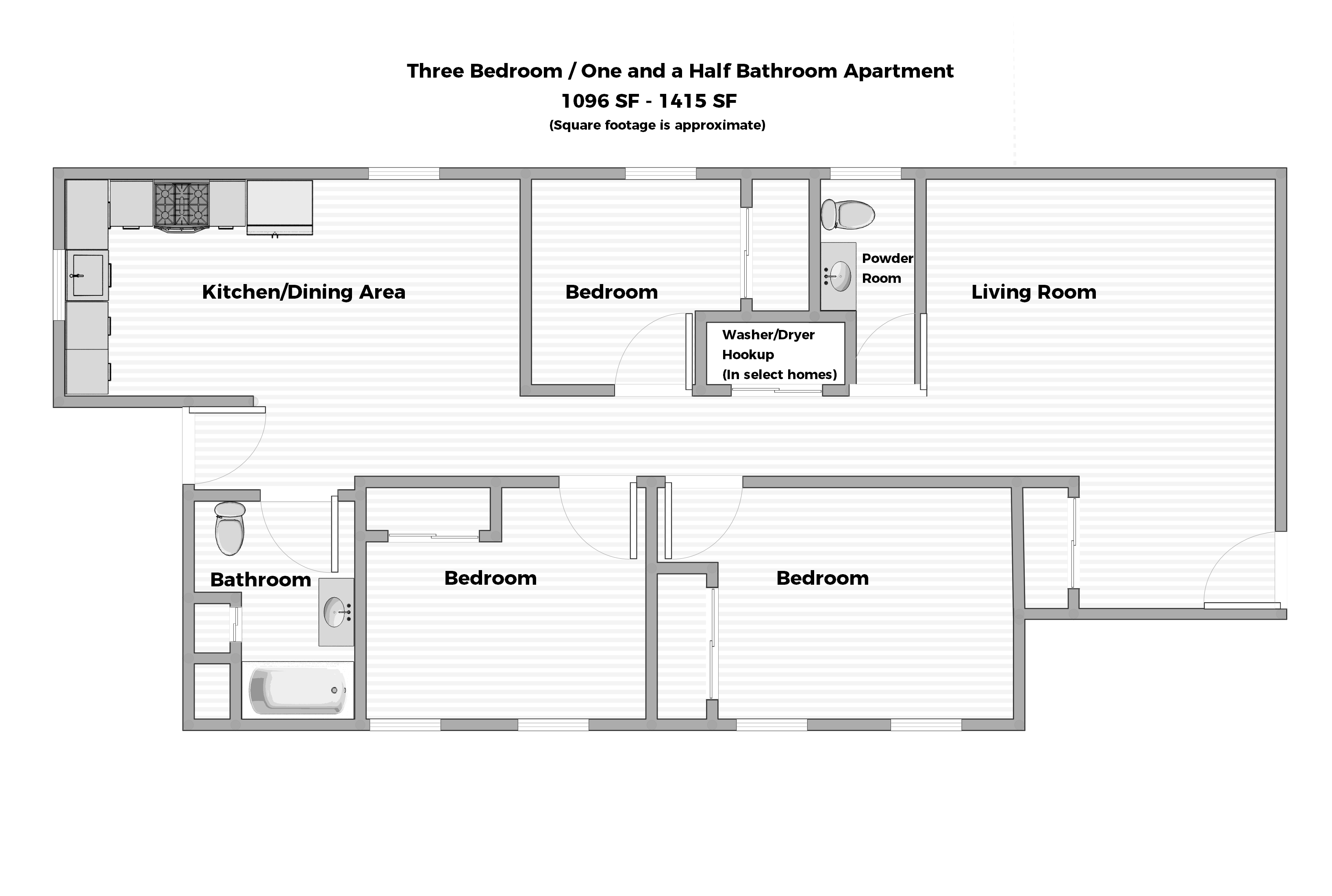 Three Bedroom Apartment