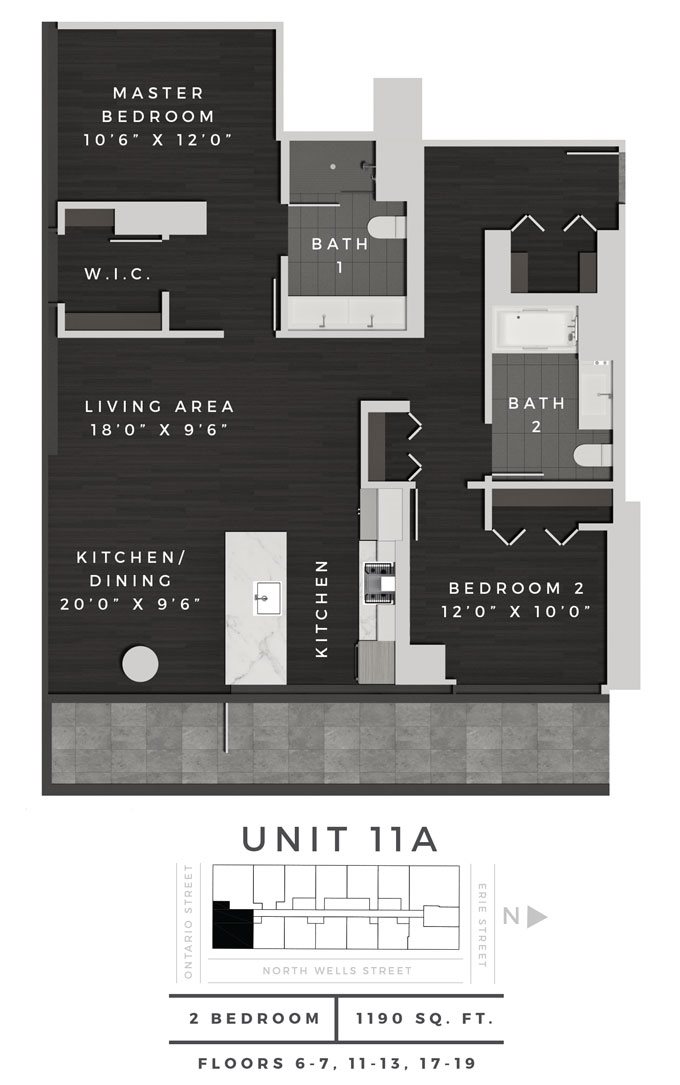 Two Bedroom 11A Floor Plan 10