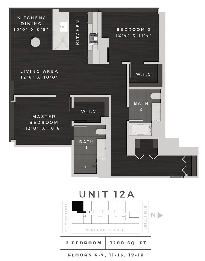 Two Bedroom 12A Floor Plan 11