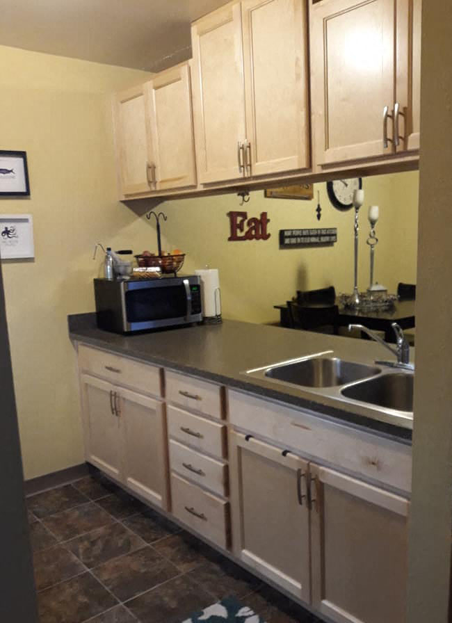 Kitchen with new cabinets