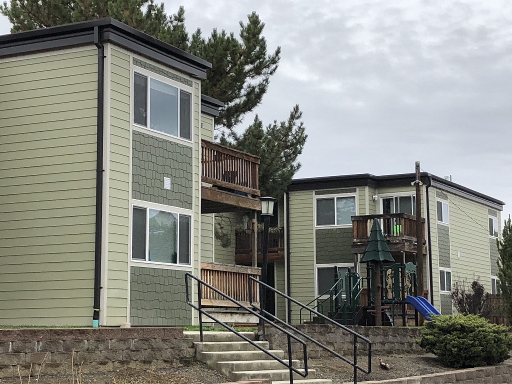 Stairs up to building