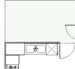 2 BR floor plan 2 BR floor plan
