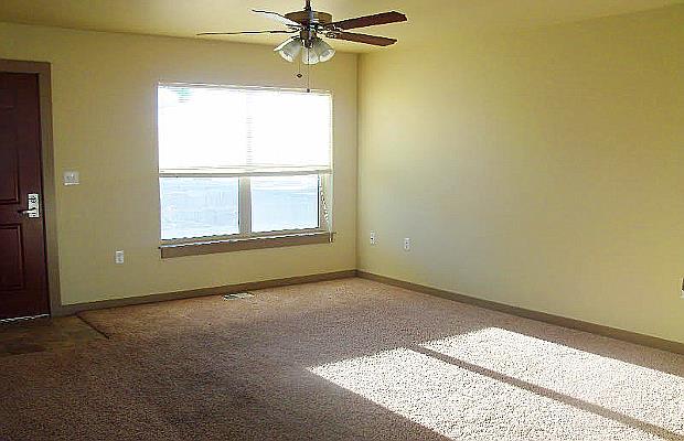 Ceiling fan in living room