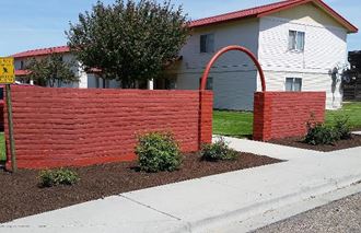 Red wall gate