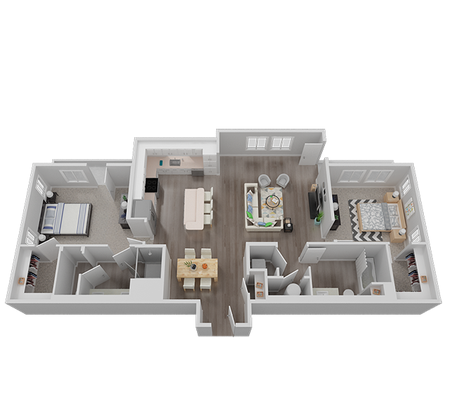 Two Bedroom Floor Plan l Waterfront at the Marina in Sparks NV