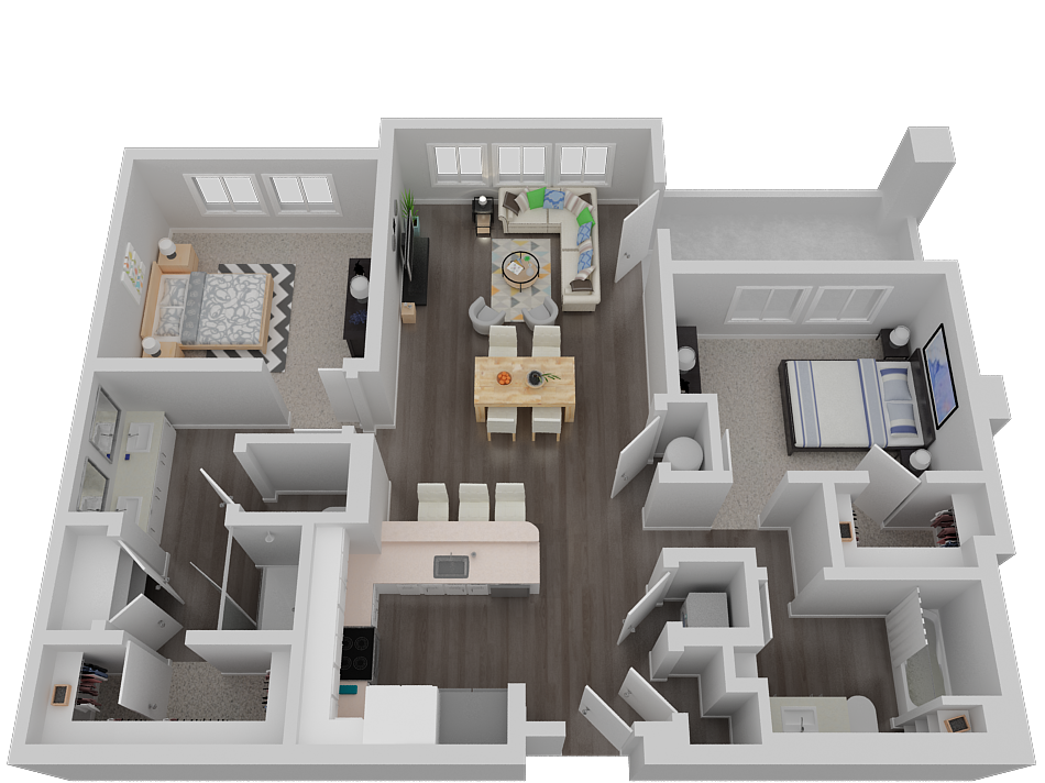 Two Bedroom Floor Plan l Waterfront at the Marina in Sparks NV
