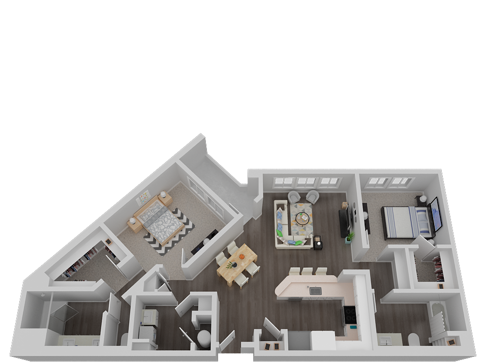 Two Bedroom Floor Plan l Waterfront at the Marina in Sparks NV 