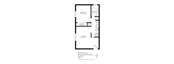 1 bedroom floorplan