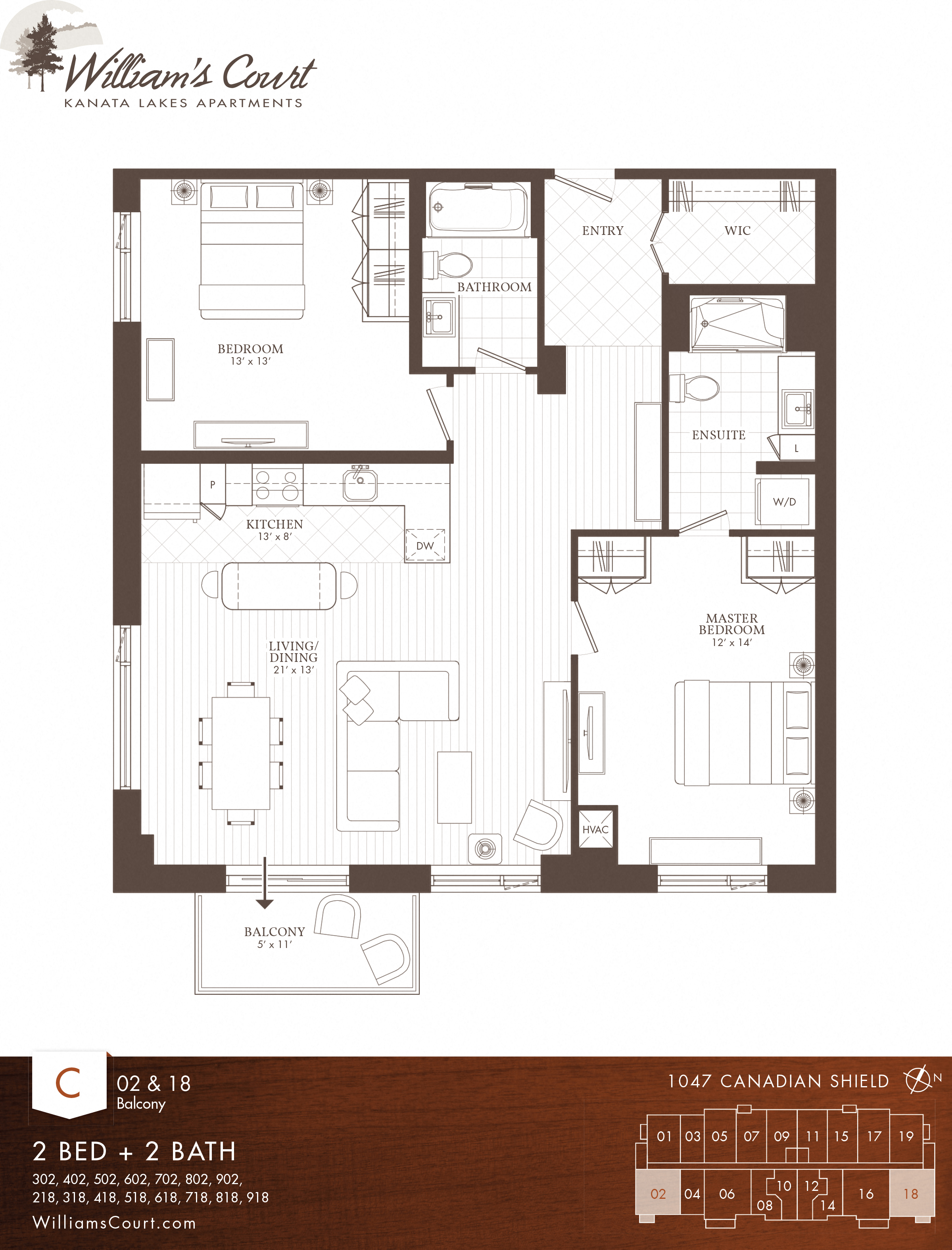 Willam's Court C - 2 Bedroom