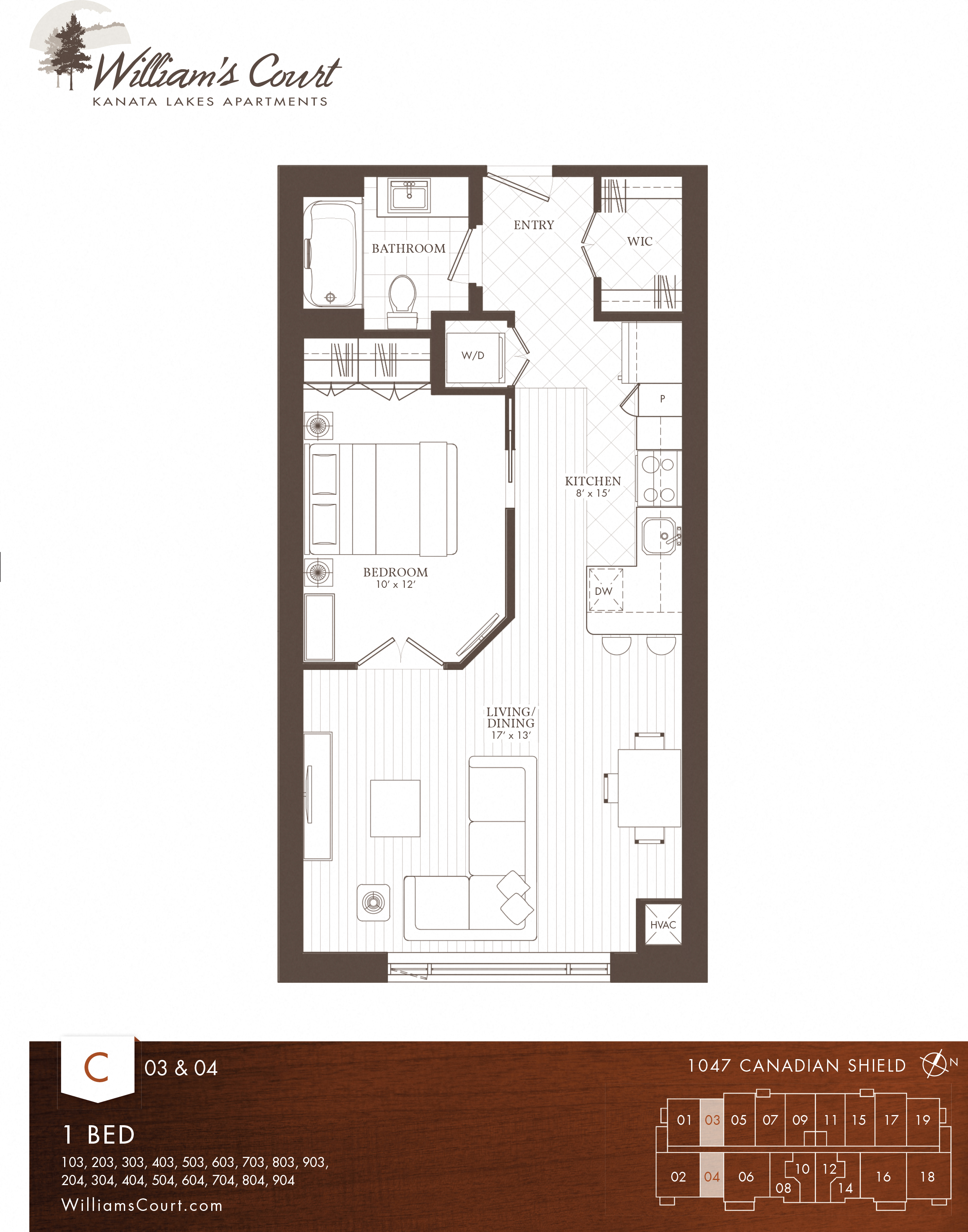 Willam's Court C - 1 Bedroom Type 1