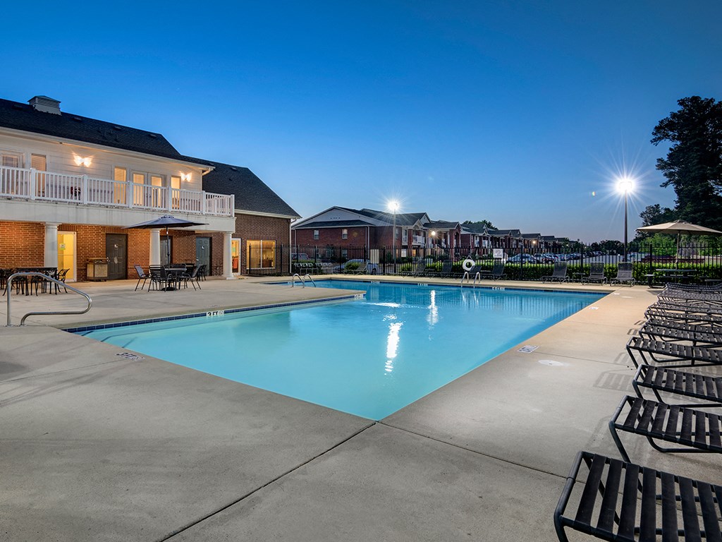 the swimming pool at our apartments