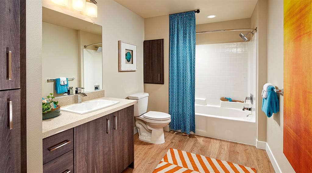 Oversized roman bathtubs and walk-in closets