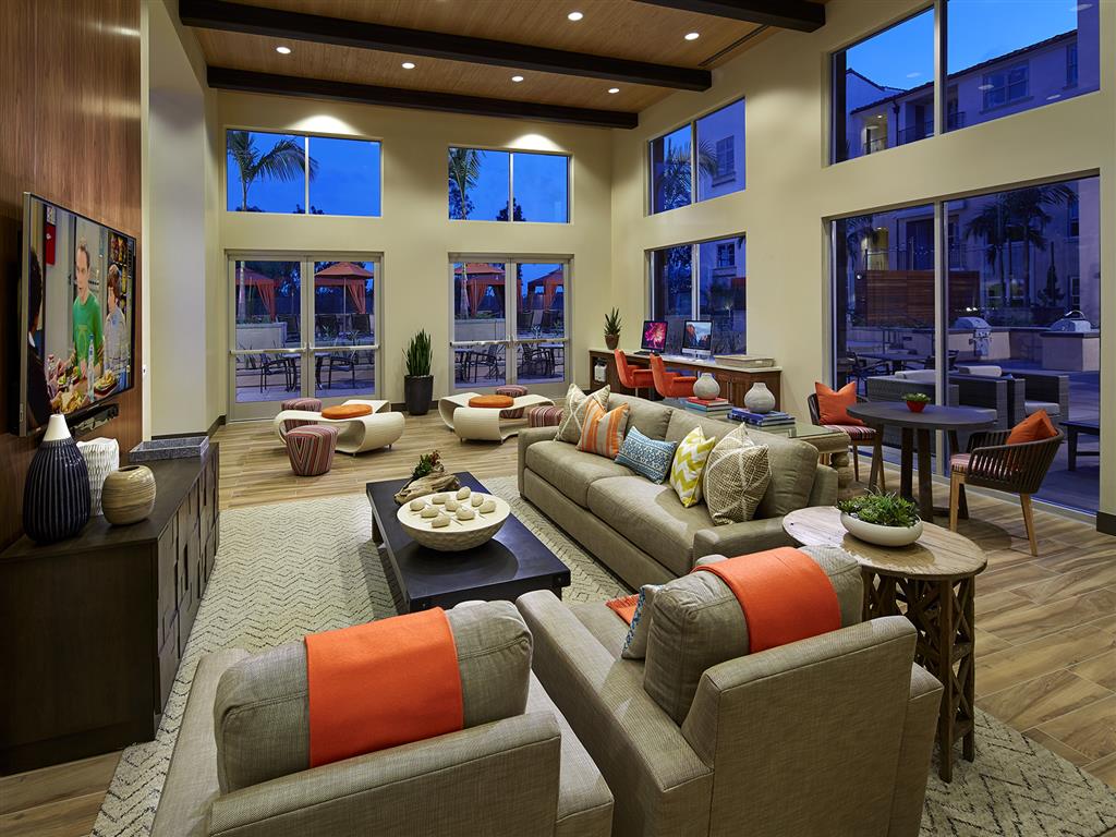 resident lounge with TV's kitchen and cyber cafe