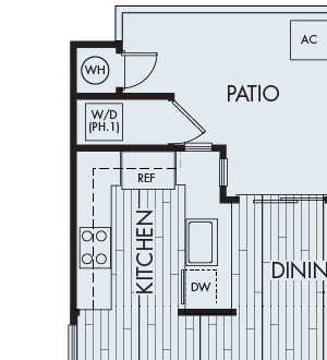 Plan 2A seaside apartments laguna niguel 2 bedroom 2 bath plan 2A