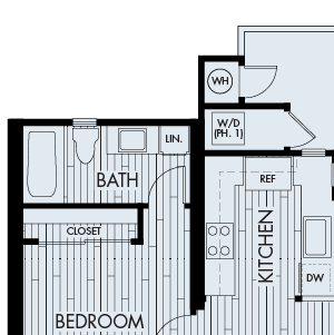 Plan 3A seaside apartments laguna niguel floor plan 3A with three bedrooms and three bathrooms