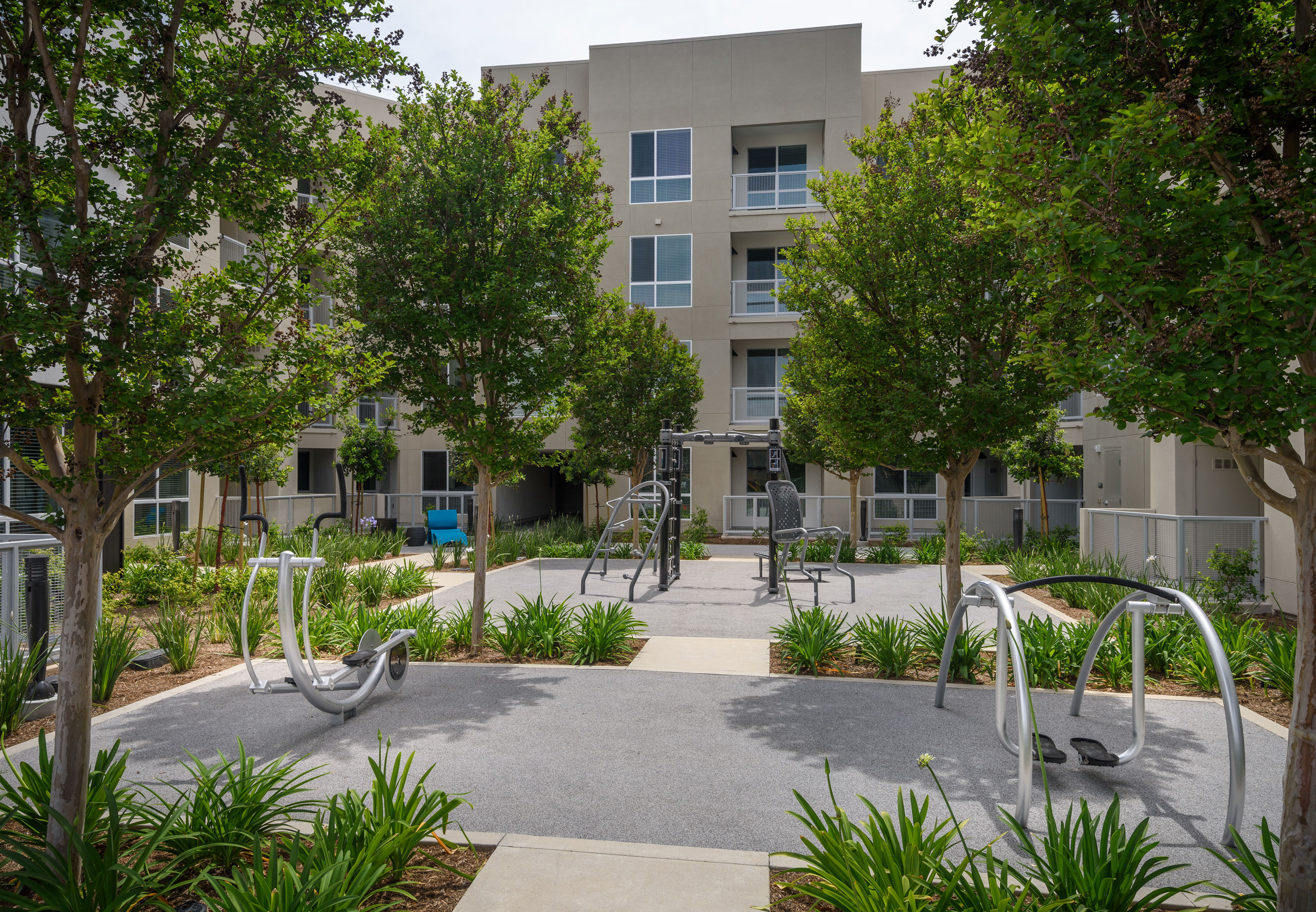 Flex yoga studio and outdoor fitness park