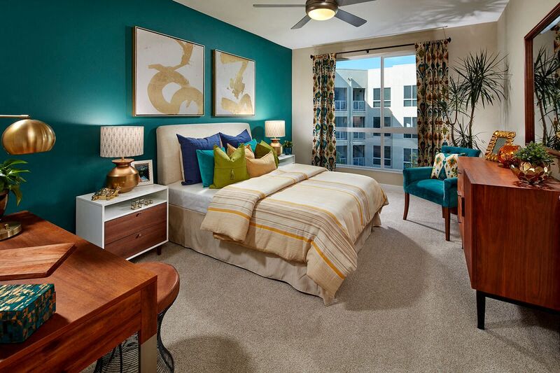 Nine-foot ceilings and oversized windows