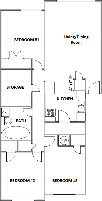 3 bedroom floor plan 3 bedroom floor plan