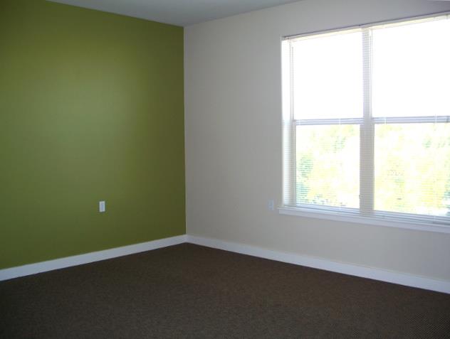 Living room with accent wall