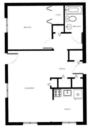 1 bedroom floor plan 1 bedroom floor plan