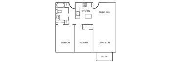 2Bed1Bath - Deluxe