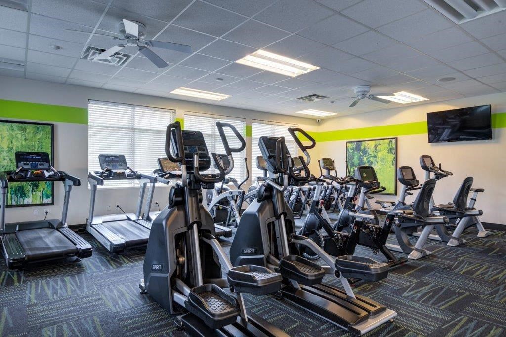 our gym is equipped with a variety of cardio equipment