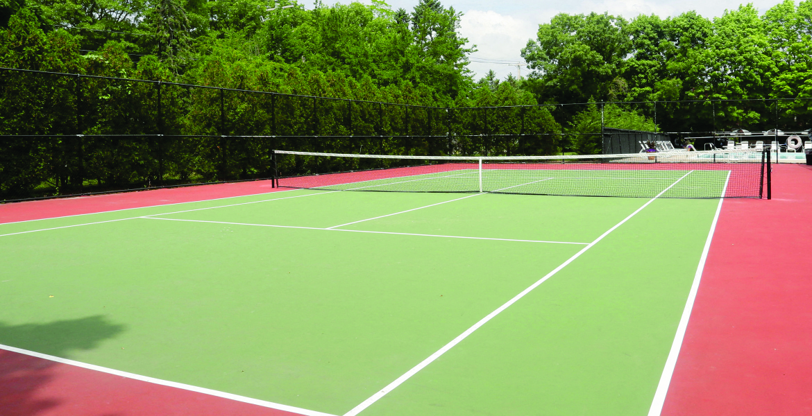 Outdoor Tennis Court at Hillcrest Village, Holbrook, 11741