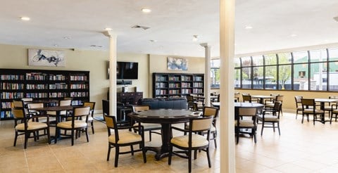Library Area at Southwood Luxury Apartments, North Amityville, NY, 11701