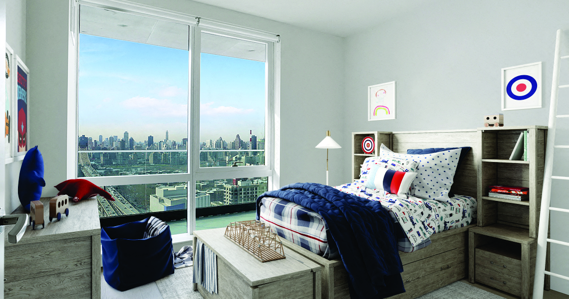 Kids Bedroom at Tower 28, Long Island City, 11101