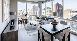 Living and Dining Room Area  at Tower 28, Long Island City, 11101 - Photo Gallery 3