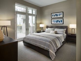 Bedroom With Expansive Windows at AVE Florham Park, Florham Park, NJ, 07932