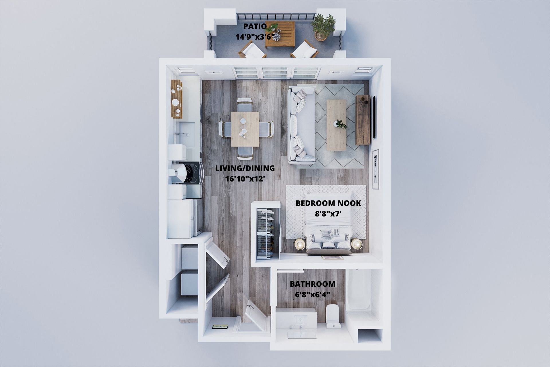 Studio Type A at Plaza Riviera, California