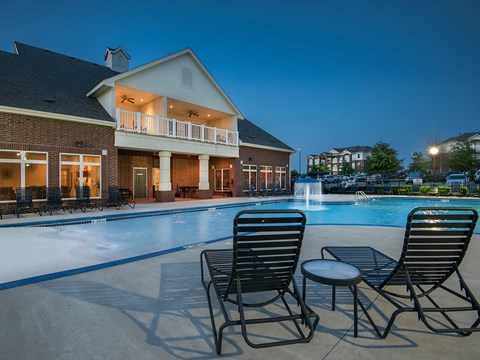 Lounging by the Pool at The Greens on Aspen, Broken Arrow, OK 74012