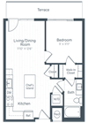 A2 Floor Plan A2 Floor Plan at Highgate at the Mile, McLean, VA, 22102