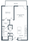 A6A Floor Plan A6A Floor Plan at Highgate at the Mile, McLean