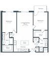 B4 Floor Plan B4 Floor Plan at Highgate at the Mile, McLean, VA