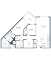 BD2 Floor Plan BD2 Floor Plan at Highgate at the Mile, McLean, Virginia