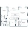 BD3 Floor Plan BD3 Floor Plan at Highgate at the Mile, McLean, Virginia