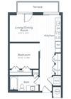 S3 Floor Plan S3 Floor Plan at Highgate at the Mile, McLean, Virginia
