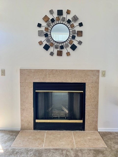 Electric Fireplace at Blueberry Hill Apartments, Rochester, NY