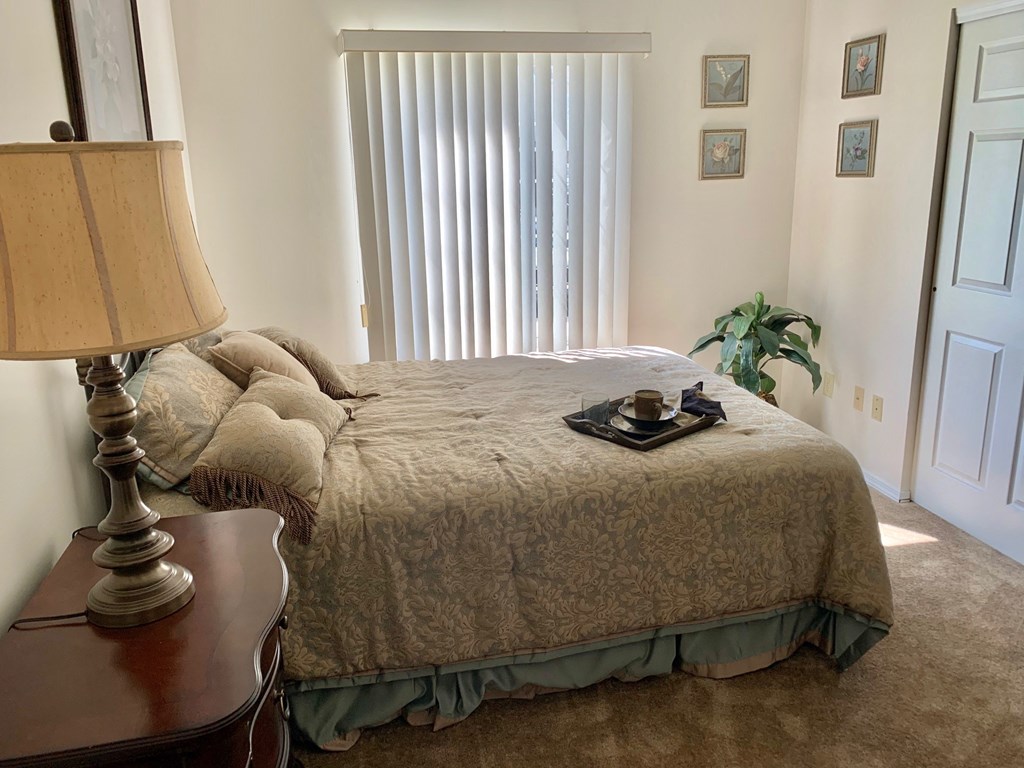 Comfortable Bedroom at Blueberry Hill Apartments, Rochester, NY