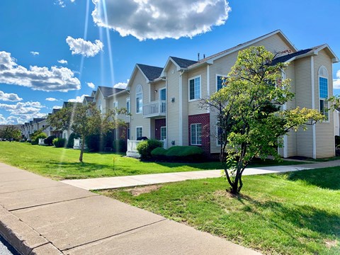 Green Lawn on Property at Blueberry Hill Apartments, Rochester, NY