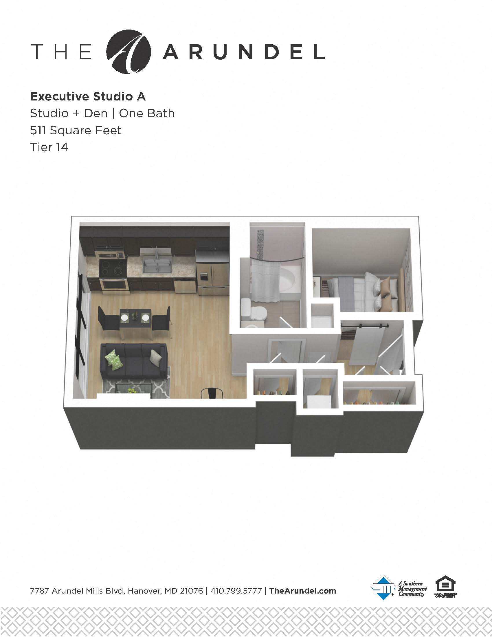 Executive Studio 1 Bathroom