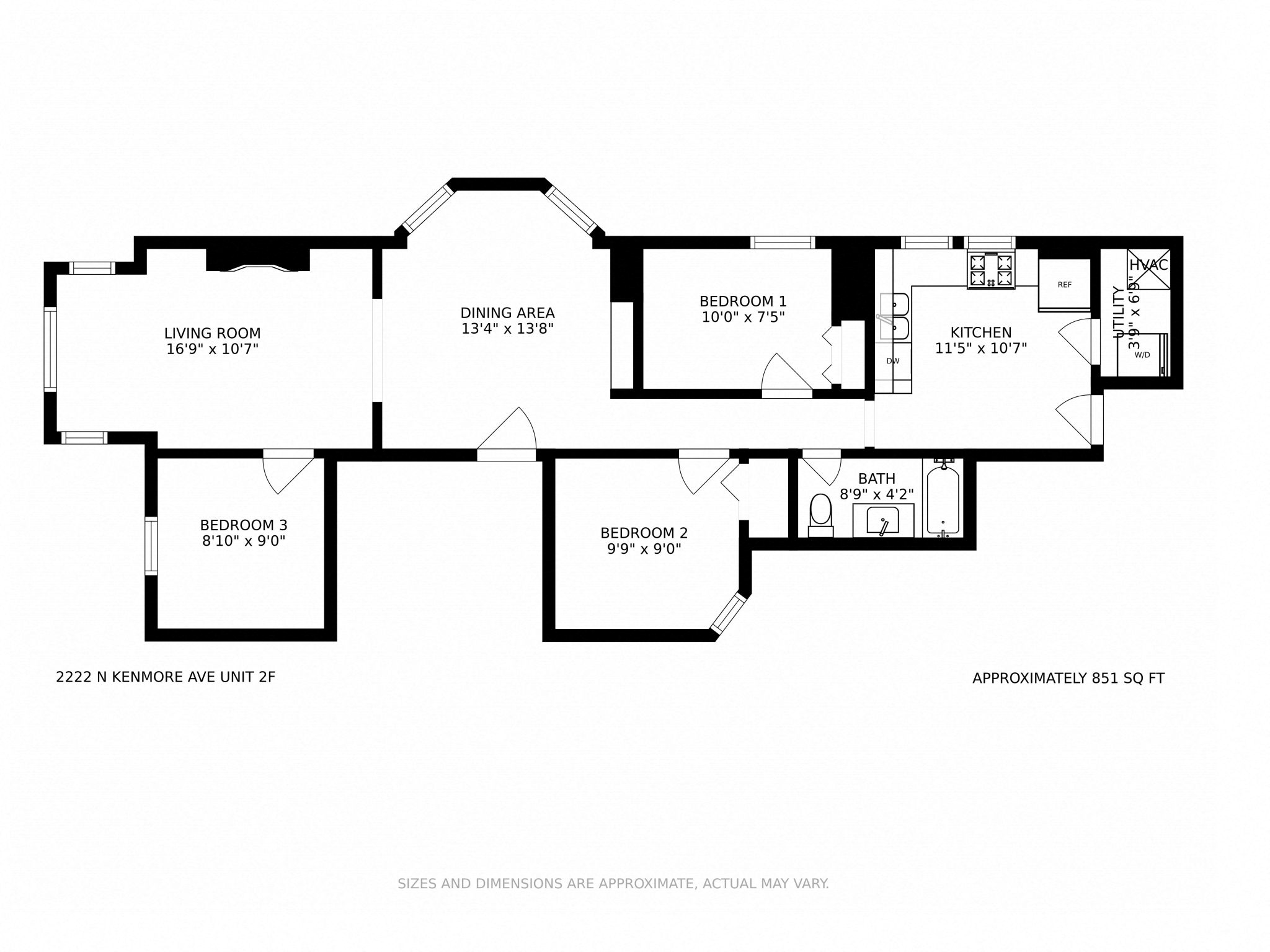2 Bedroom - 1 Bathroom
