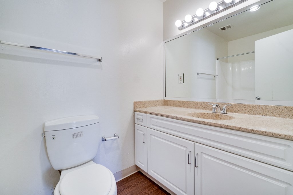 Modern Bathroom Fittings at Highlander Park Apts, Riverside, CA